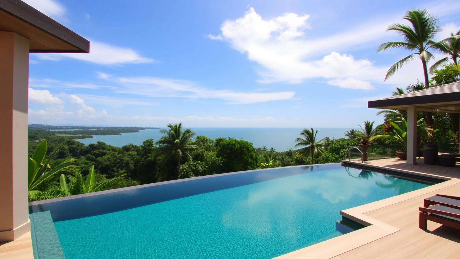 Infinity pool villa overlooking the Andaman Sea in Phuket